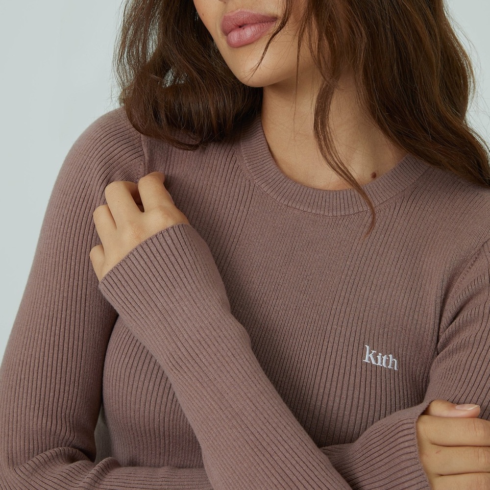 KITH WOMEN ELYSE SWEATER - DUSTY MAUVE